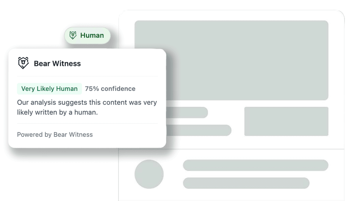Human Content badge